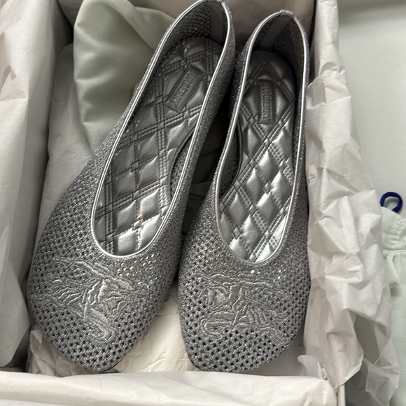 Burberry Silver mesh ballet flat - Picture 2 of 4